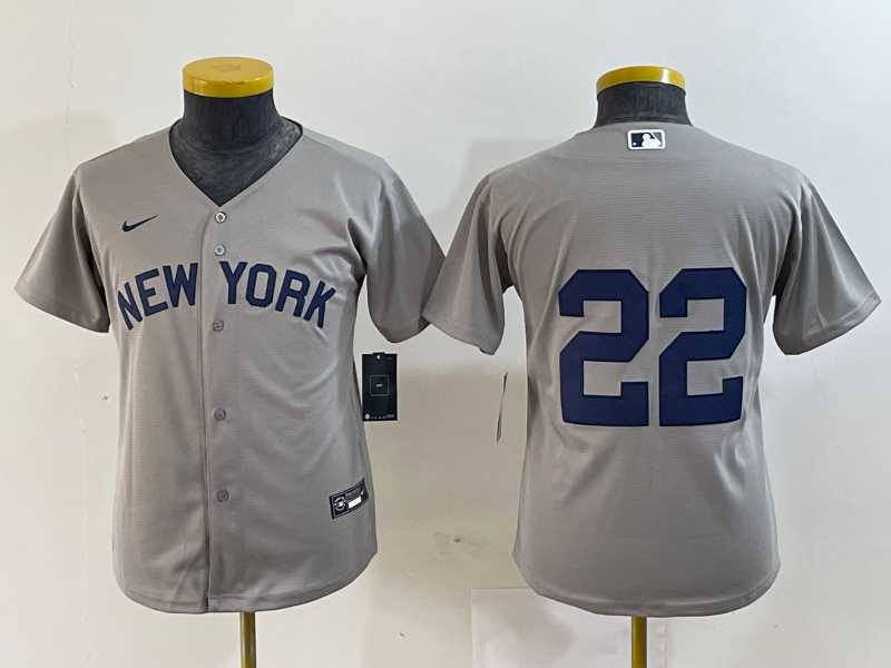 Youth New York Yankees #22 Juan Soto Gray Field of Dreams Cool Base Jersey,We sell and wholesale Youth New York Yankees #22 Juan Soto Gray Field of Dreams Cool Base Jersey on line form chian!